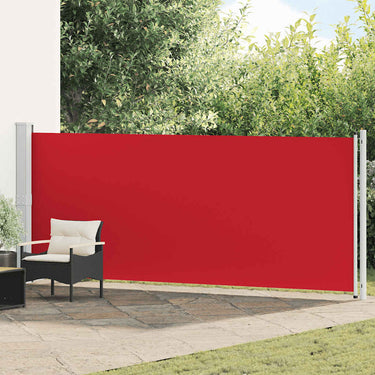 Vidaxl tuinscherm uittrekbaar 600x160 cm rood