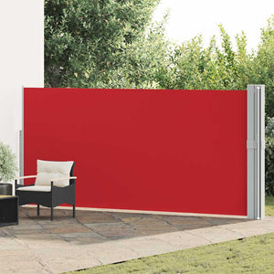 Vidaxl tuinscherm uittrekbaar 170x1200 cm rood