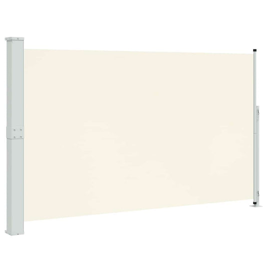 Vidaxl tuinscherm uittrekbaar 180x314 cm crèmekleurig