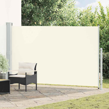 Vidaxl tuinscherm uittrekbaar 180x300 cm crèmekleurig