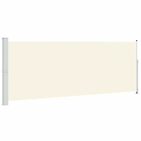 Vidaxl tuinscherm uittrekbaar 180x514 cm crèmekleurig