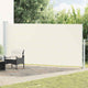 Vidaxl tuinscherm uittrekbaar 180x500 cm crèmekleurig
