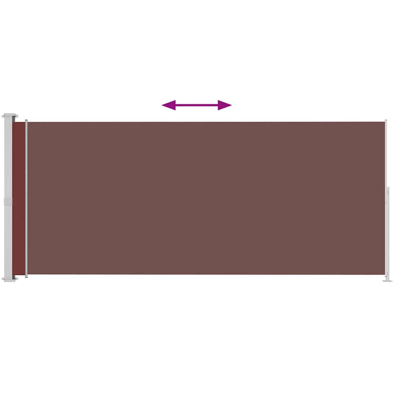 Load image into Gallery viewer, Vidaxl tuinscherm uittrekbaar 180x500 cm bruin
