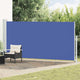 Vidaxl tuinscherm uittrekbaar 180x500 cm blauw