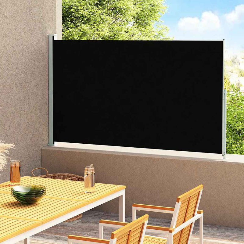 Load image into Gallery viewer, Vidaxl tuinscherm uittrekbaar 200x300 cm zwart
