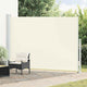 Vidaxl tuinscherm uittrekbaar 200x300 cm crème