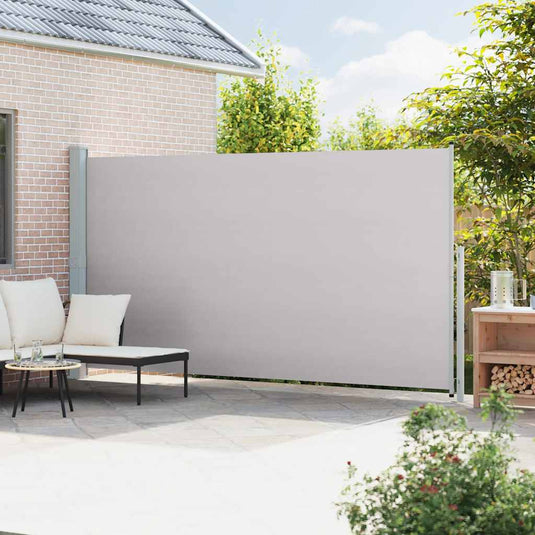 Vidaxl tuinscherm uittrekbaar 200x500 cm grijs