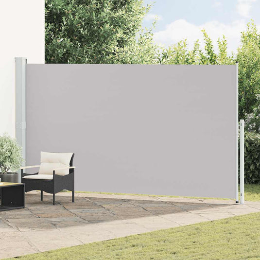 Vidaxl tuinscherm uittrekbaar 200x500 cm grijs