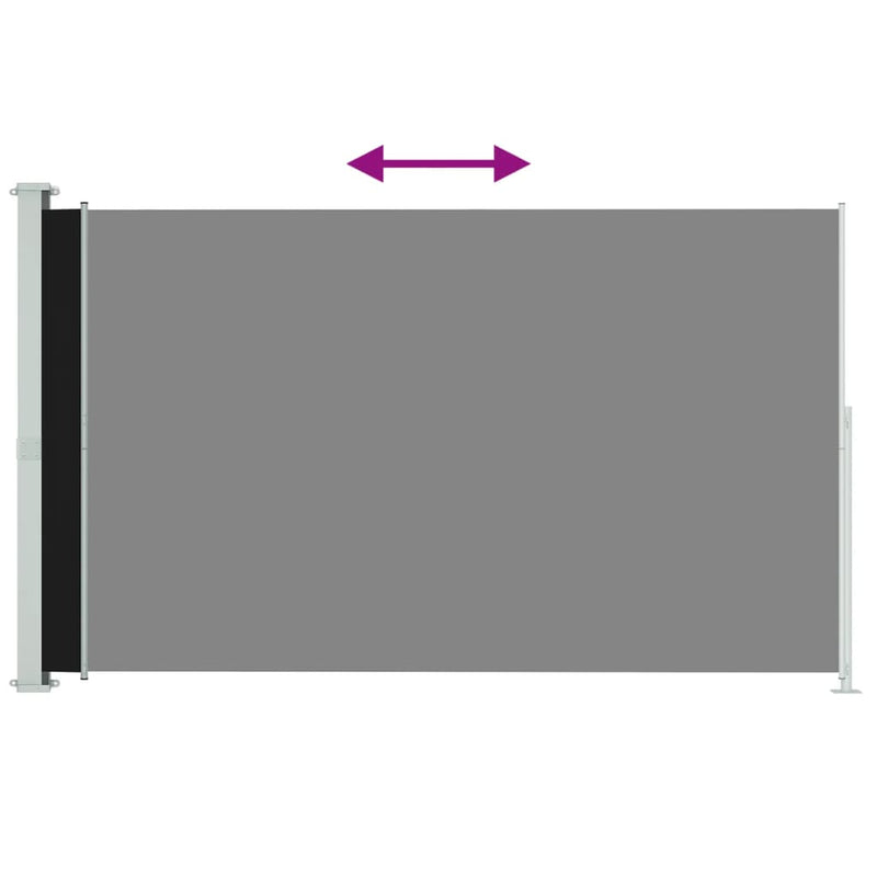 Load image into Gallery viewer, Vidaxl tuinscherm uittrekbaar 220x300 cm zwart
