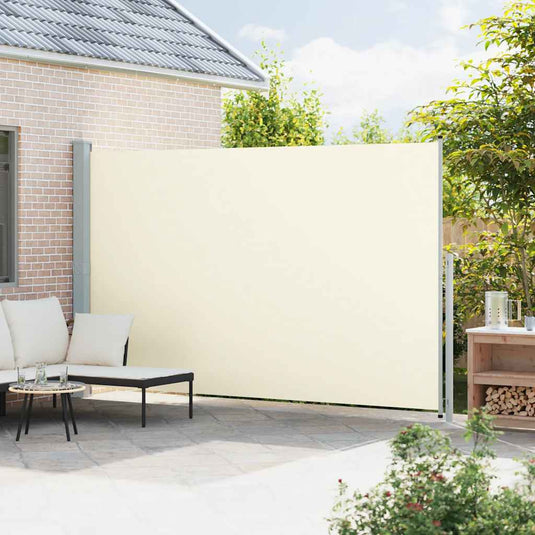 Vidaxl tuinscherm uittrekbaar 220x514 cm crème