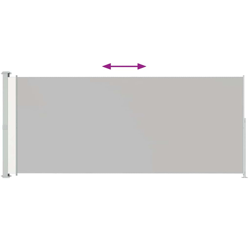 Load image into Gallery viewer, Vidaxl tuinscherm uittrekbaar 220x500 cm crème
