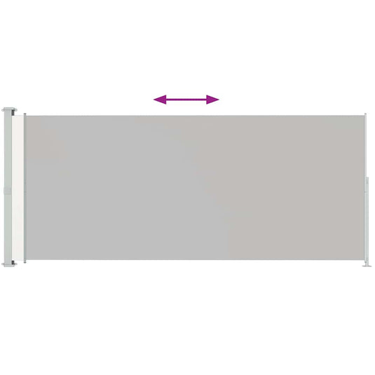 Vidaxl tuinscherm uittrekbaar 220x500 cm crème