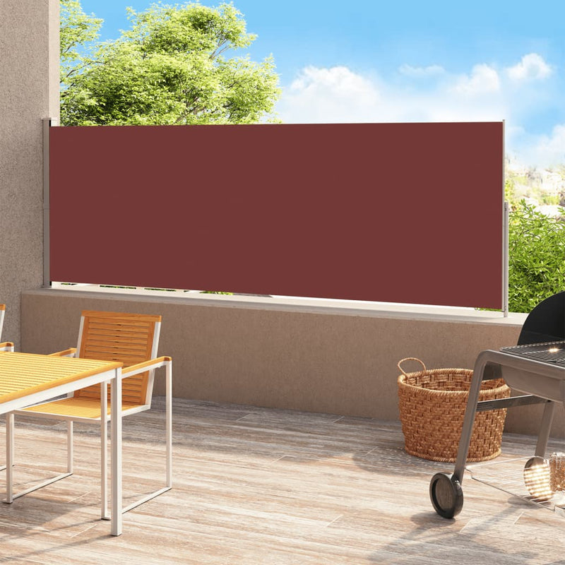 Load image into Gallery viewer, Vidaxl tuinscherm uittrekbaar 220x500 cm bruin
