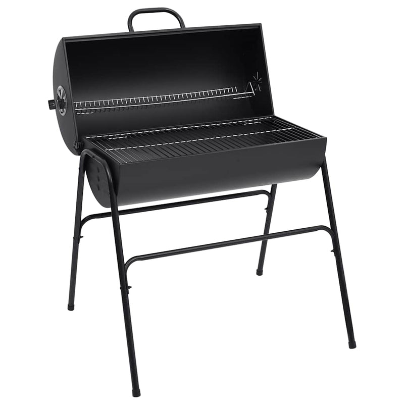 Load image into Gallery viewer, Vidaxl barbecuevat met 2 kookroosters 80x95x90 cm staal zwart
