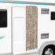 Vidaxl vliegengordijn 56x185 cm chenille beige en bruin