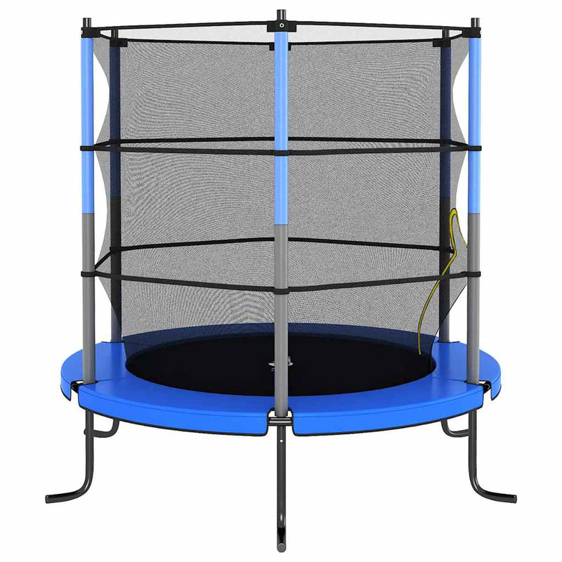 Load image into Gallery viewer, Vidaxl trampoline met veiligheidsnet rond 140x160 cm blauw
