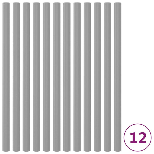 Vidaxl trampolinepaalhoezen 12 st 92,5 cm schuim grijs