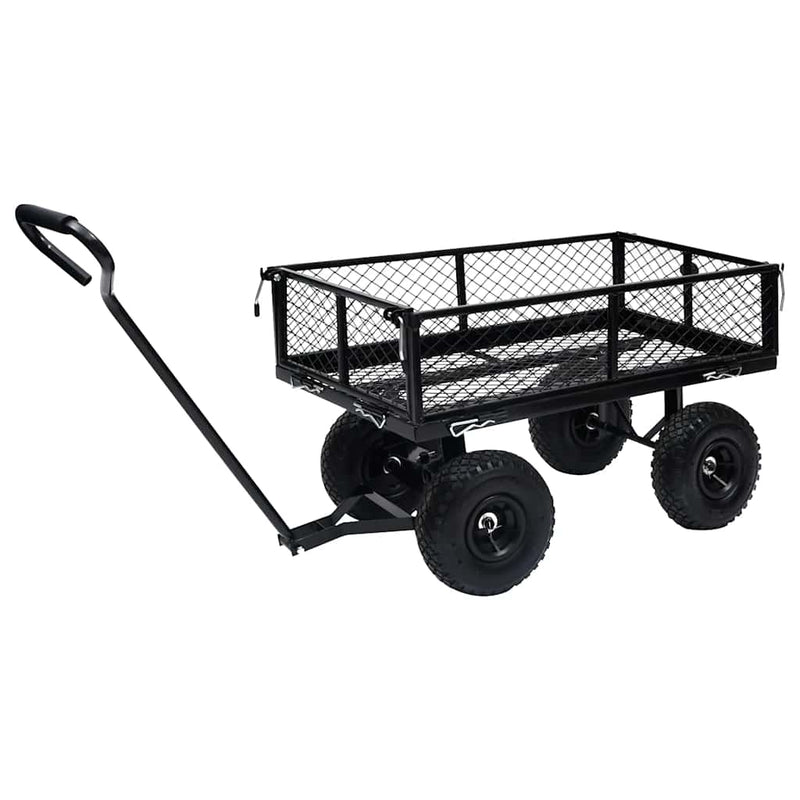 Afbeelding laden in galerijviewer, Vidaxl tuinwagen 250 kg zwart
