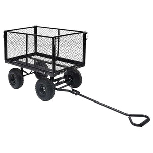 Vidaxl tuinwagen 350 kg zwart