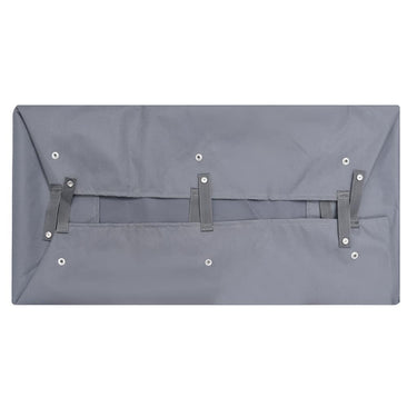 Vidaxl tuinwagenvoering 81x41x21 cm stof donkergrijs