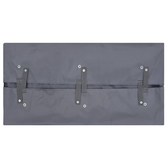VidaXL Tuinwagenvoering 81x41x40 cm stof donkergrijs