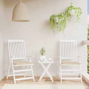 Vidaxl tuinstoelkussens 2 st 40x40x4 cm oxford stof beige