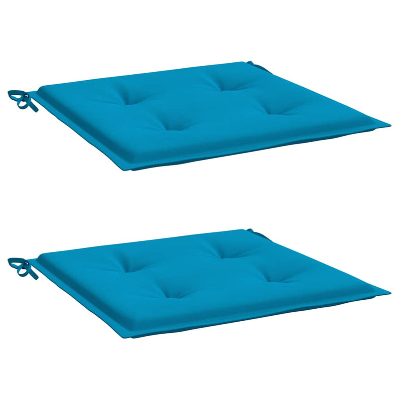 Load image into Gallery viewer, VidaXL Tuinstoelkussens 2 st 40x40x3 cm oxford stof blauw
