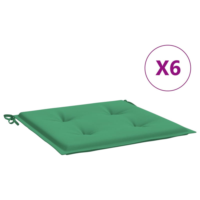 Load image into Gallery viewer, Vidaxl tuinstoelkussens 6 st 40x40x3 cm oxford stof groen
