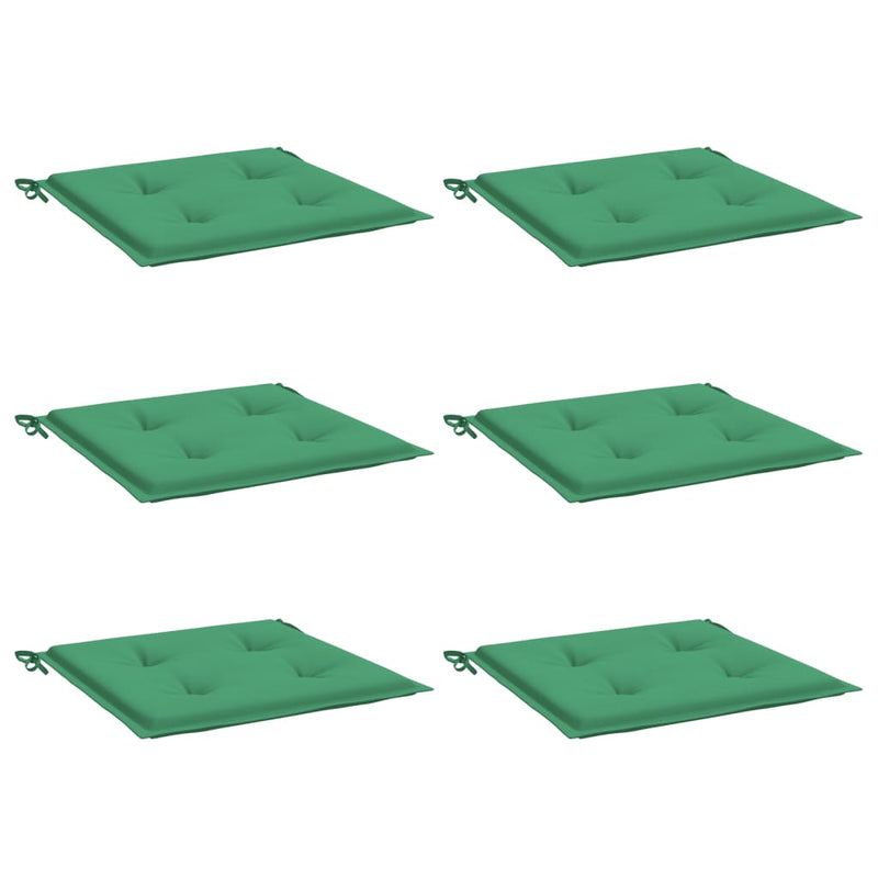 Load image into Gallery viewer, Vidaxl tuinstoelkussens 6 st 40x40x3 cm oxford stof groen
