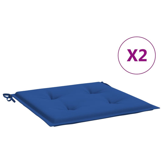 Vidaxl tuinstoelkussens 2 st 40x40x4 cm oxford stof koningsblauw