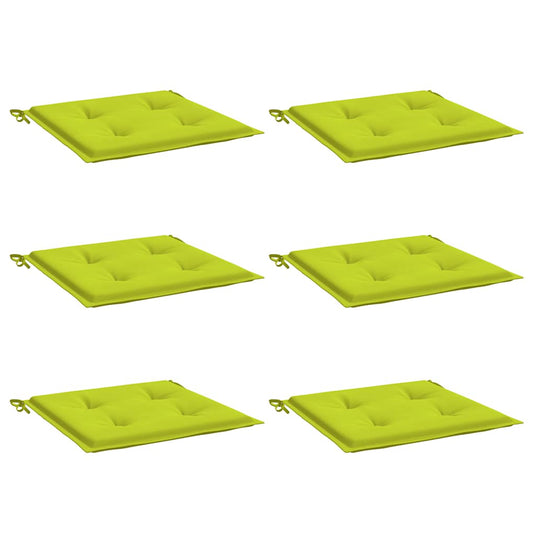 Vidaxl tuinstoelkussens 6 st 40x40x4 cm oxford stof felgroen