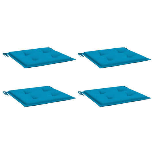 Vidaxl tuinstoelkussens 4 st 50x50x4 cm oxford stof blauw