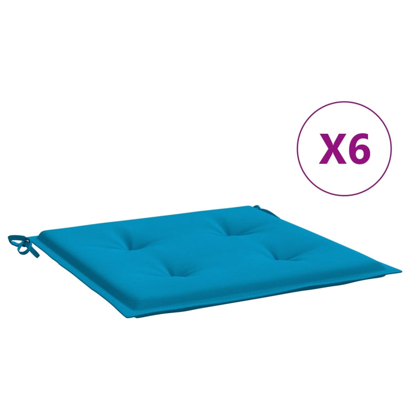 Load image into Gallery viewer, Vidaxl tuinstoelkussens 6 st 50x50x4 cm oxford stof blauw

