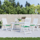 Vidaxl tuinstoelkussens 4 st 50x50x4 cm oxford stof groen