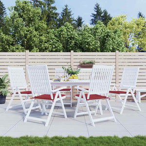 Vidaxl tuinstoelkussens 6 st 50x50x4 cm oxford stof wijnrood