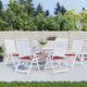 Vidaxl tuinstoelkussens 6 st 50x50x4 cm oxford stof wijnrood