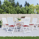 Vidaxl tuinstoelkussens 6 st 50x50x4 cm oxford stof wijnrood