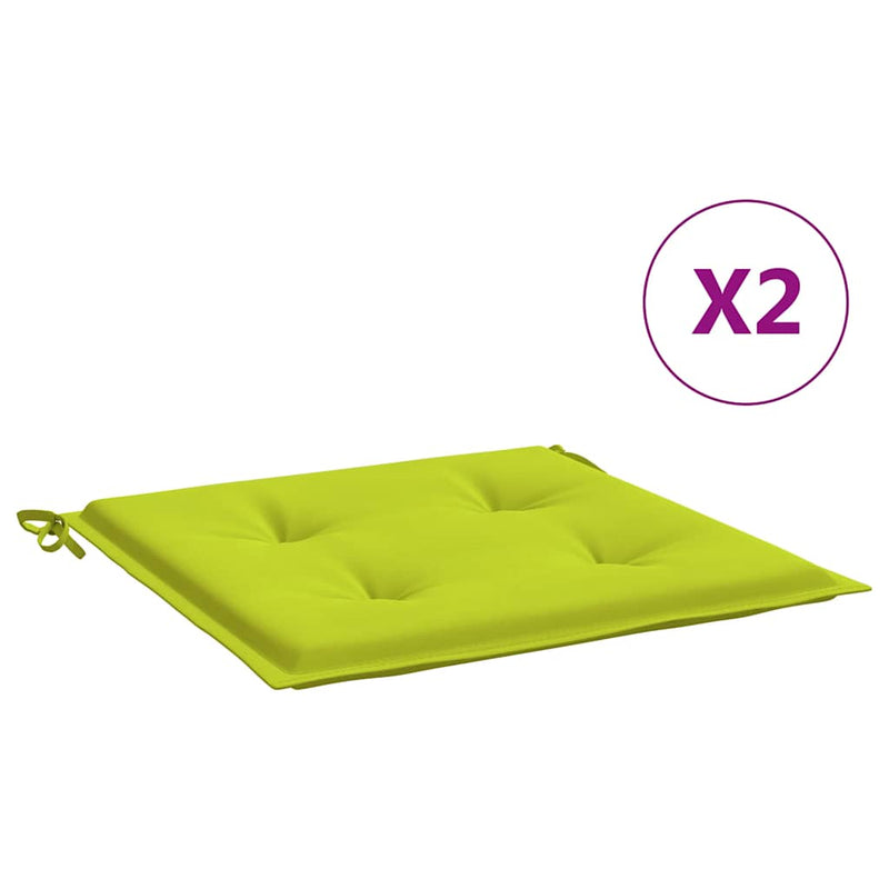 Load image into Gallery viewer, Vidaxl tuinstoelkussens 2 st 50x50x4 cm oxford stof felgroen
