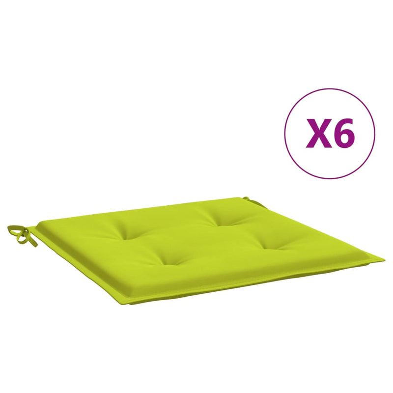 Load image into Gallery viewer, Vidaxl tuinstoelkussens 6 st 50x50x4 cm oxford stof felgroen
