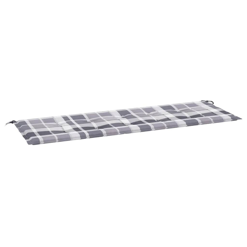 Load image into Gallery viewer, Vidaxl tuinbankkussen 150x50x4 cm oxford stof ruitpatroon grijs
