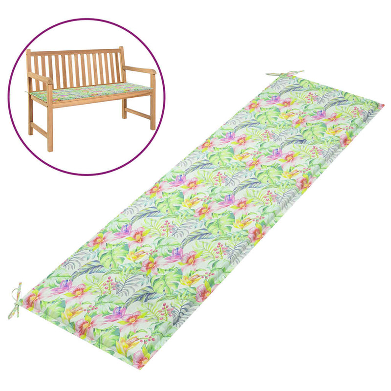 Load image into Gallery viewer, VidaXL Tuinbankkussen 180x50x3 cm oxford stof bladpatroon
