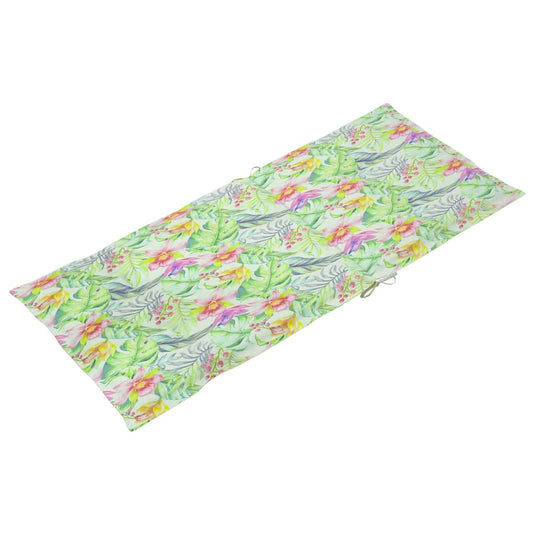 VidaXL Tuinstoelkussens 6 st hoge rug bladpatroon 120x50x3 cm stof