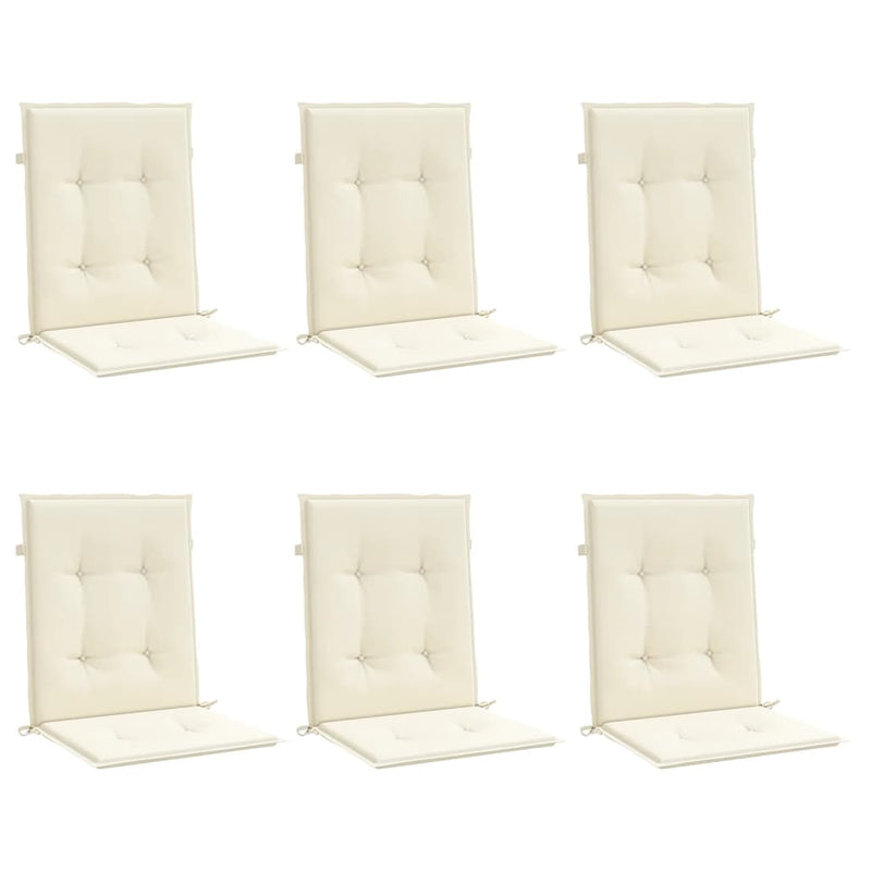 Load image into Gallery viewer, Vidaxl tuinstoelkussens 6 st 100x50x3 cm oxford stof crèmekleurig
