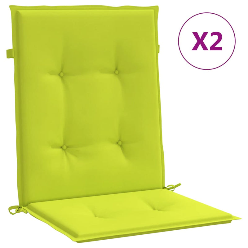 Load image into Gallery viewer, Vidaxl tuinstoelkussens 2 st 100x50x3 cm oxford stof heldergroen
