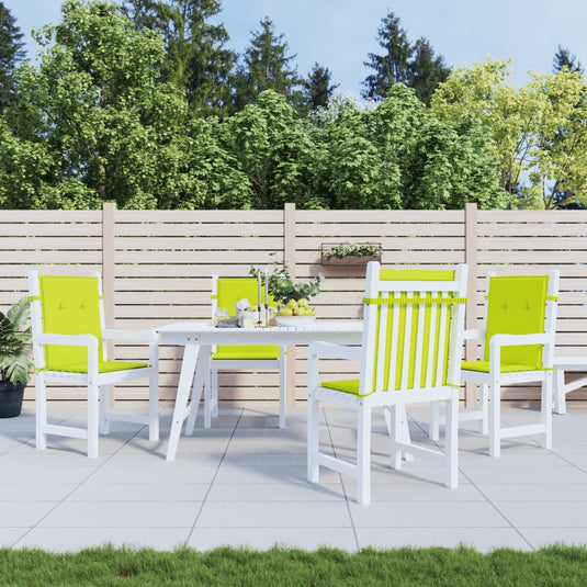 Vidaxl tuinstoelkussens 4 st 100x50x3 cm oxford stof heldergroen