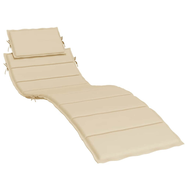 Load image into Gallery viewer, Vidaxl ligbedkussen 186x58x4 cm oxford stof beige
