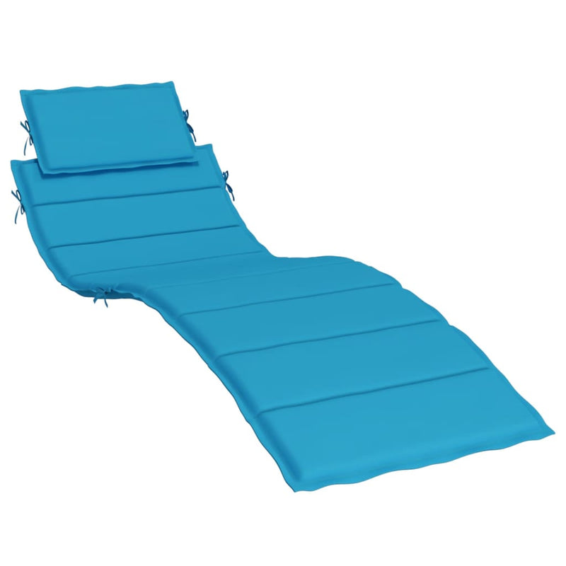 Load image into Gallery viewer, Vidaxl ligbedkussen 186x58x4 cm oxford stof blauw

