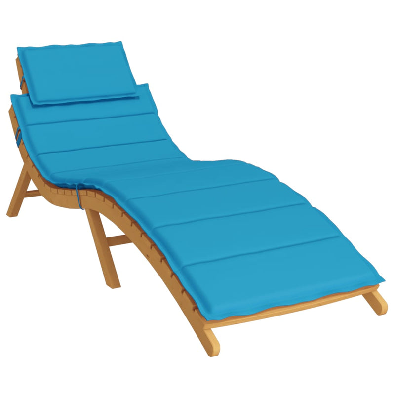 Load image into Gallery viewer, Vidaxl ligbedkussen 186x58x4 cm oxford stof blauw
