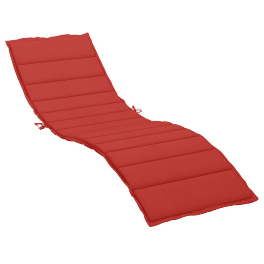 Vidaxl ligbedkussen 200x60x3 cm oxford stof rood
