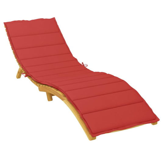 Vidaxl ligbedkussen 200x60x3 cm oxford stof rood